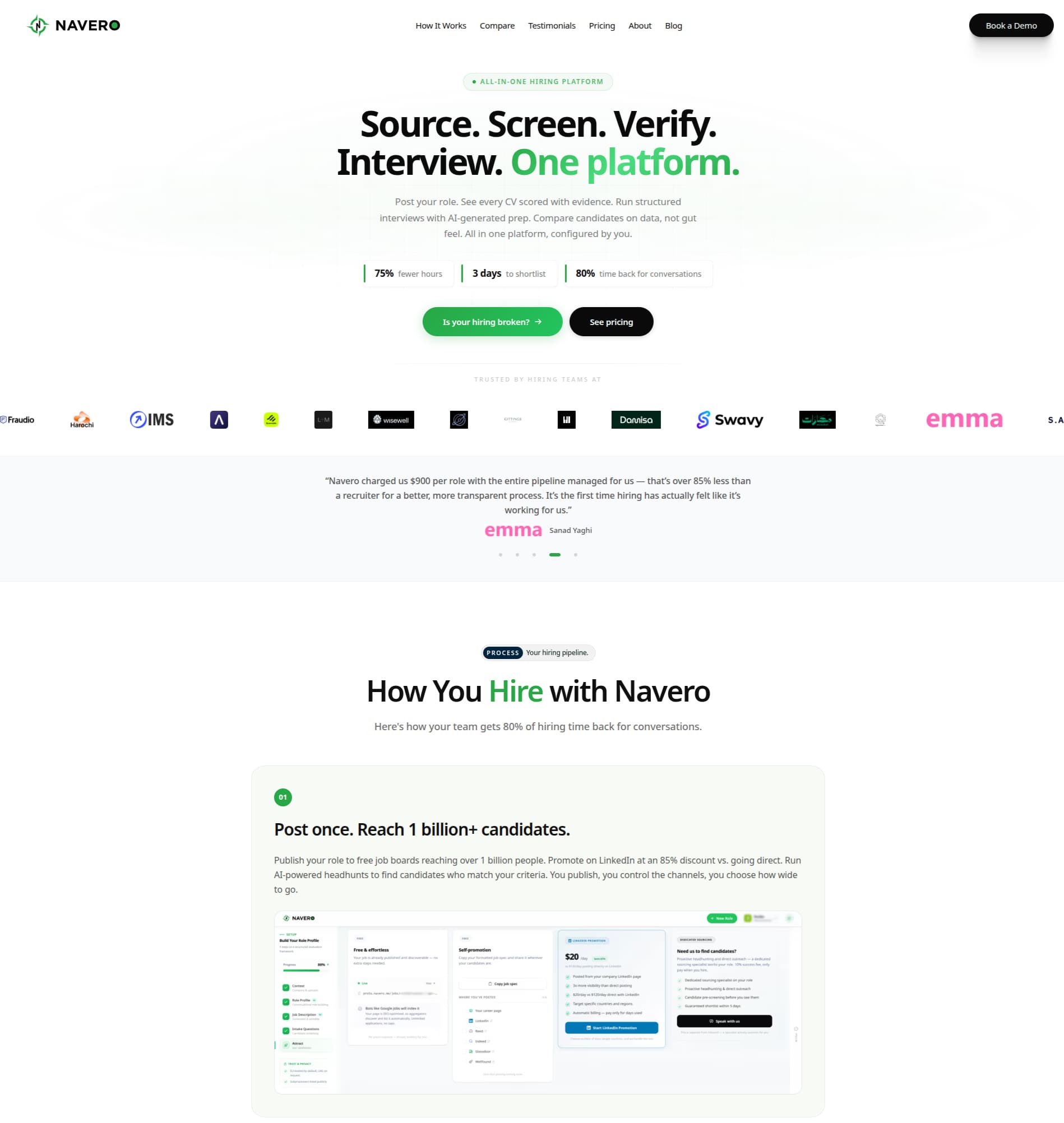 Preview of Navero — AI Hiring Operating System